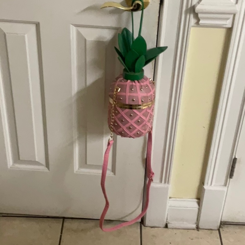 DesignerPink Pineapple Crossbody Bag - Picture 3 of 8